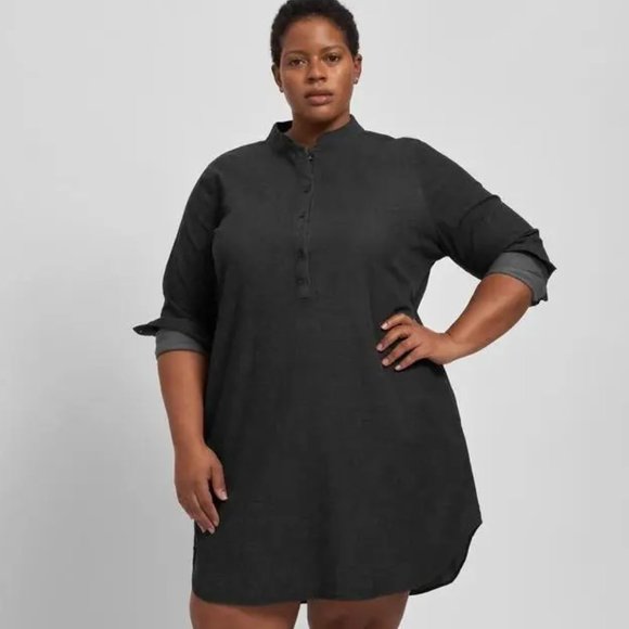 NWT UNIVERSAL STANDARD Hannah Denim Dress Sz 2XS - Picture 2 of 5